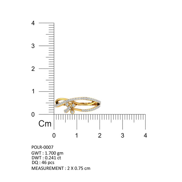 Flutter Bloom Diamond Ring hover image