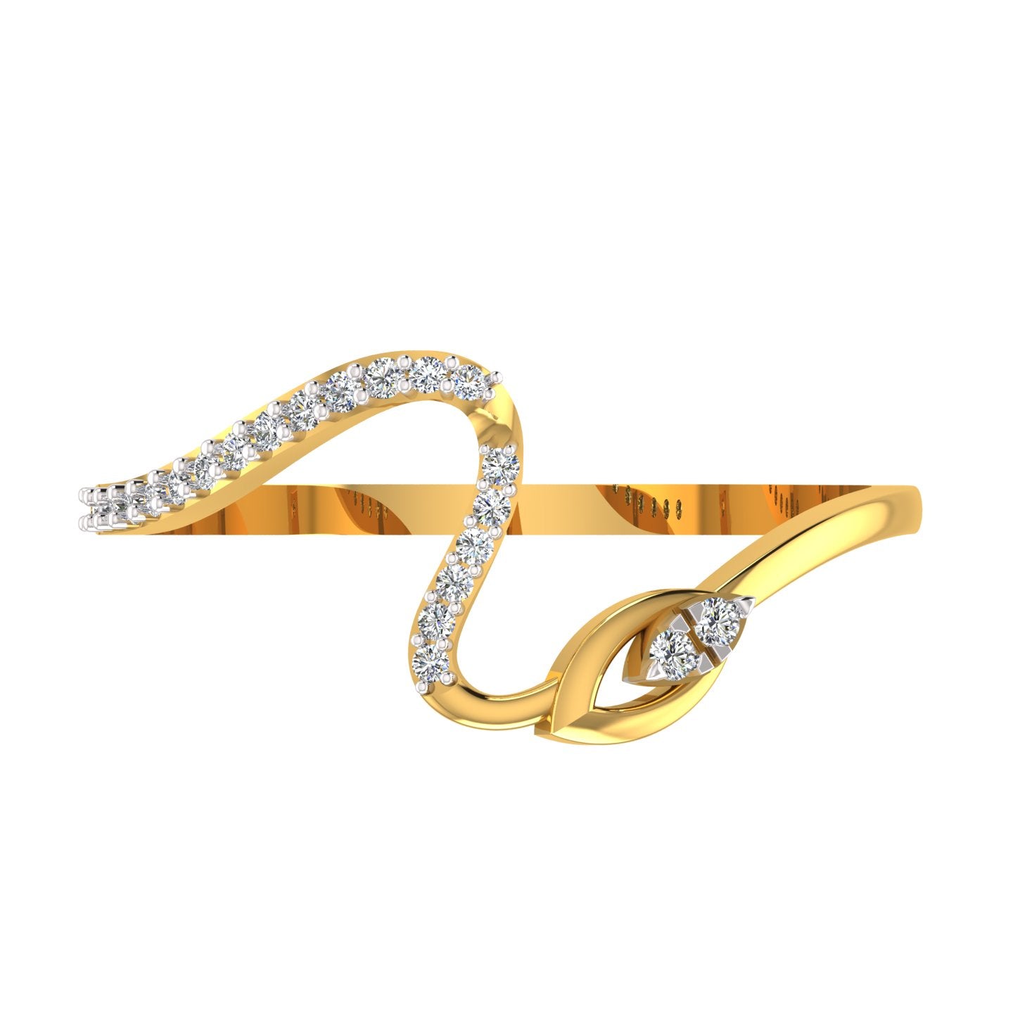 Mystic Wave Diamond Ring