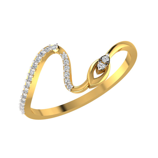 Mystic Wave Diamond Ring