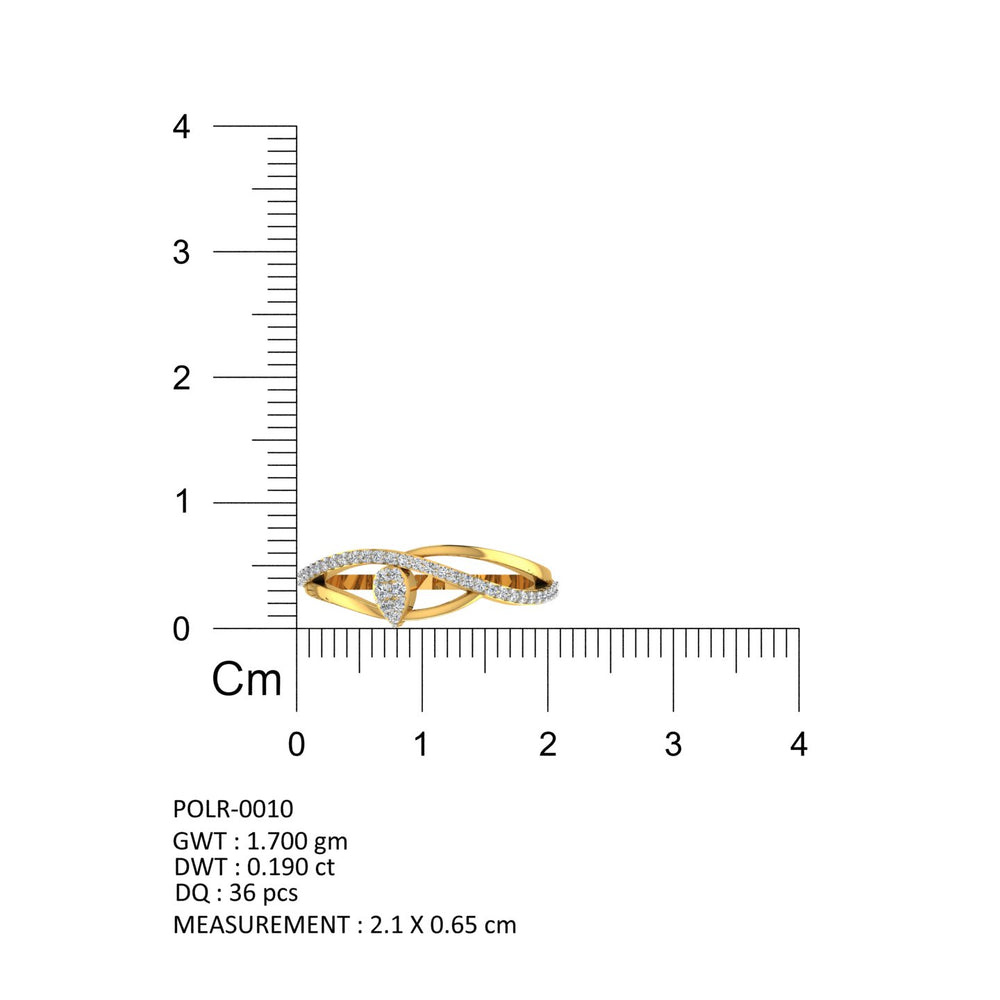 Moonleaf Diamond Ring