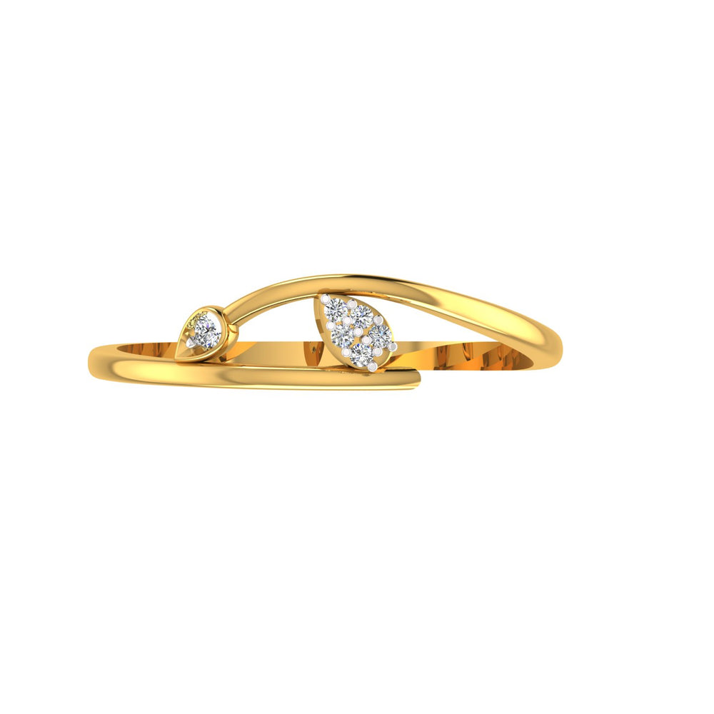 Twin Bloom Diamond Ring
