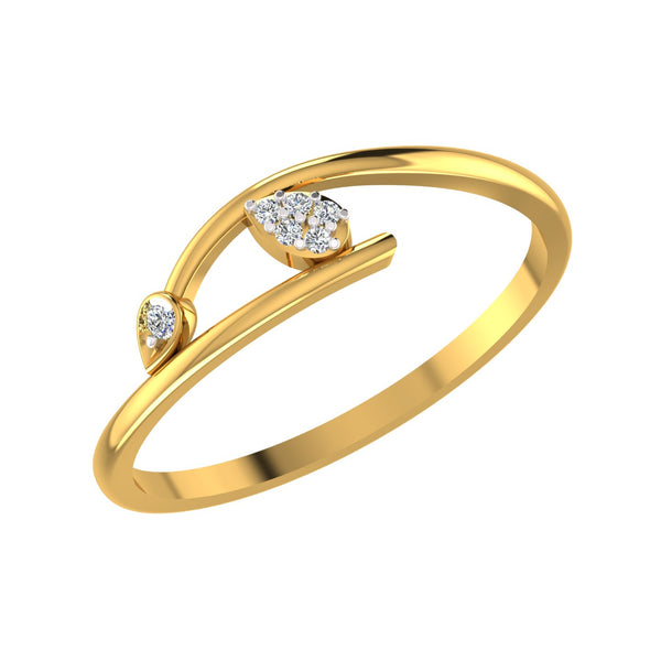 Twin Bloom Diamond Ring