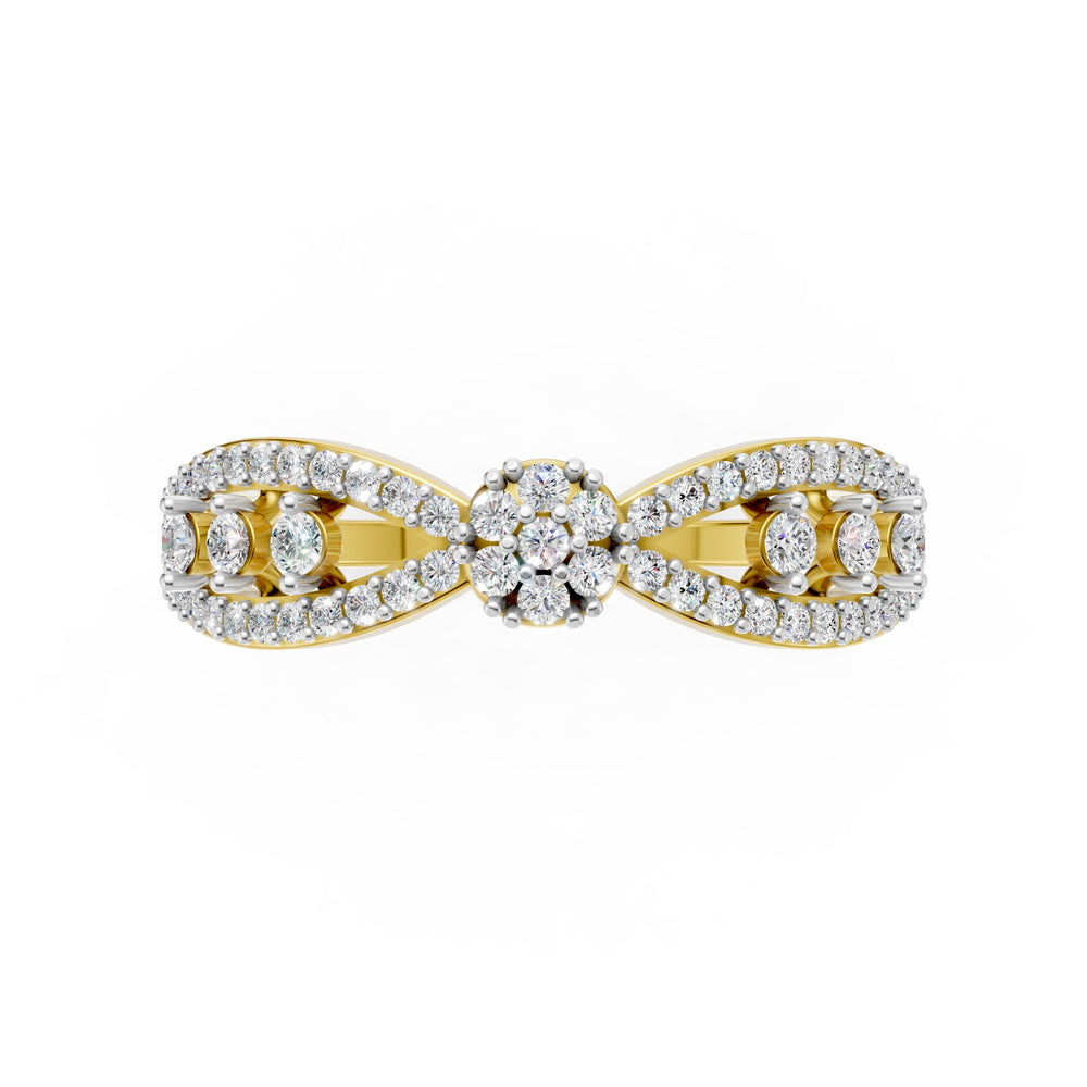 Floral Cascade Diamond Ring