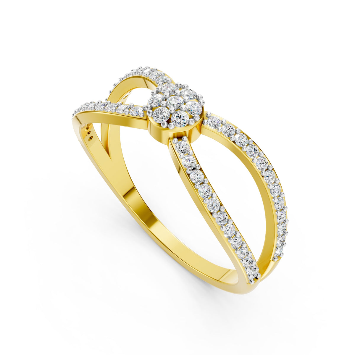Infinity Blossom Diamond Ring