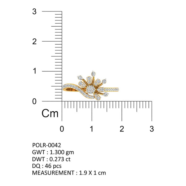 Dancing Blossom Diamond Ring hover image