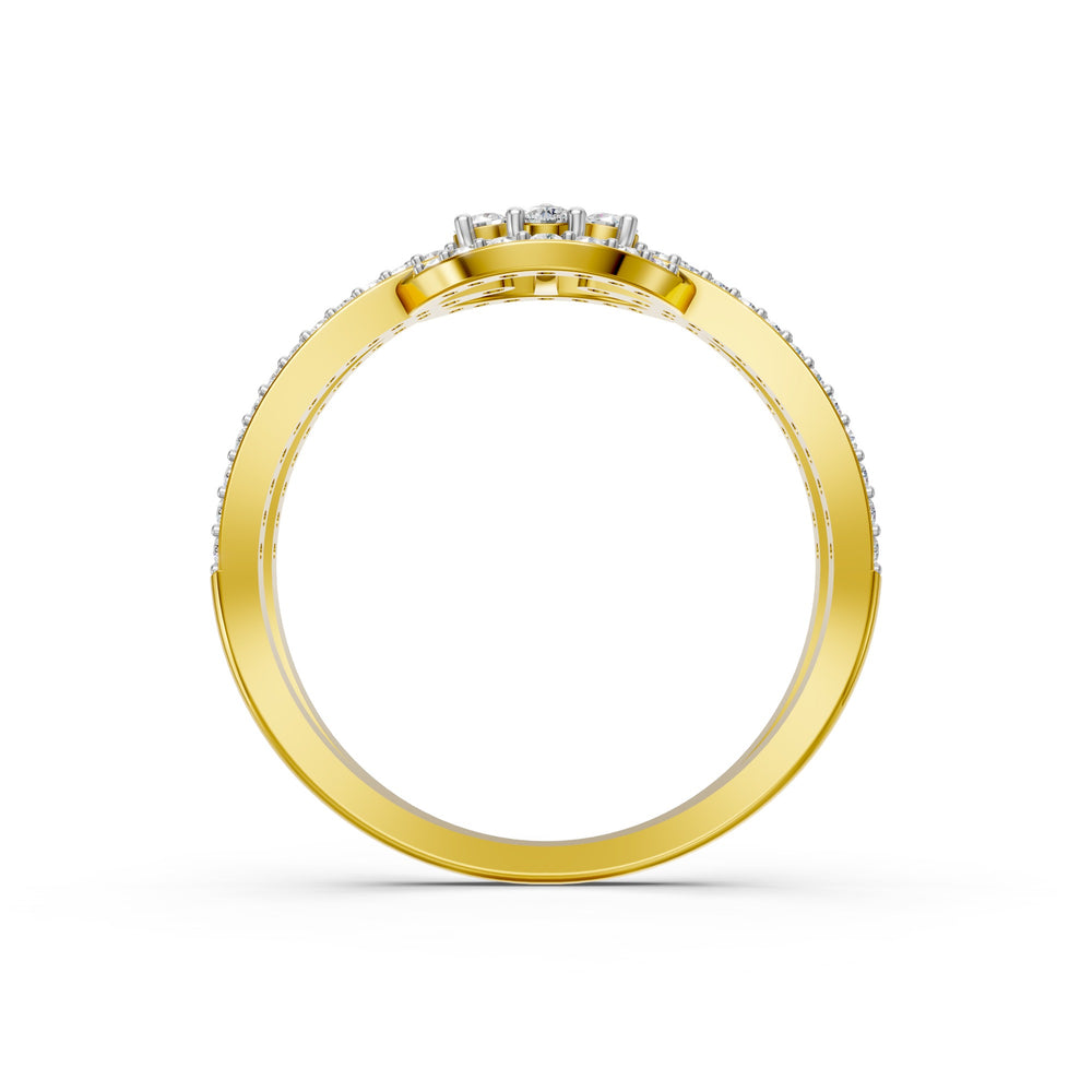 Twin Harmony Diamond Ring