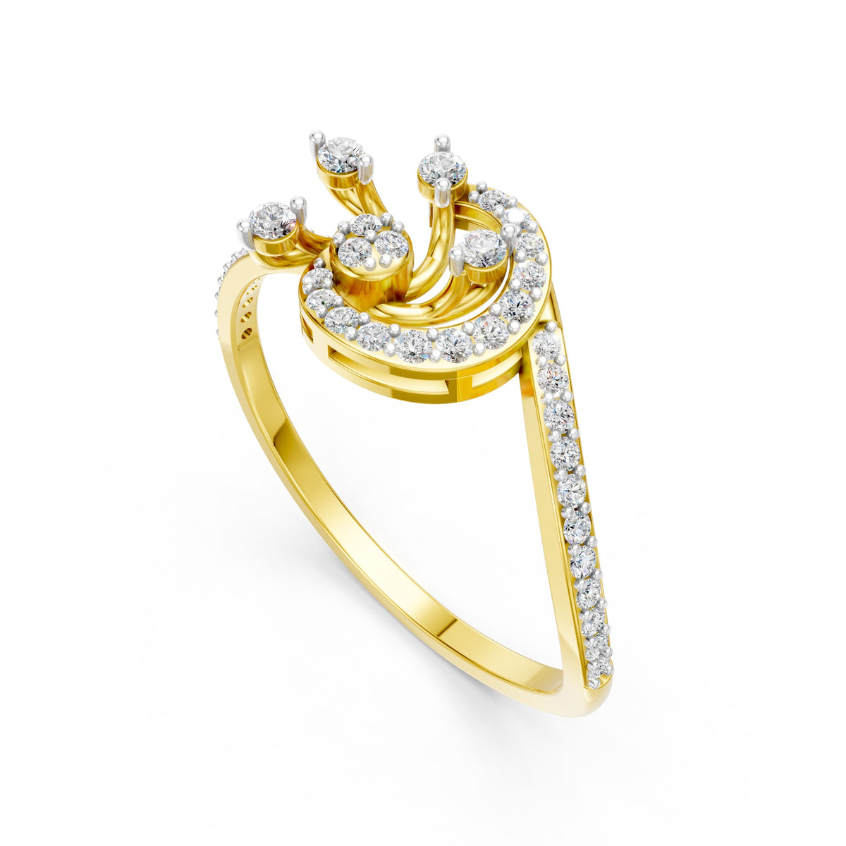 Royal Crown Diamond Ring