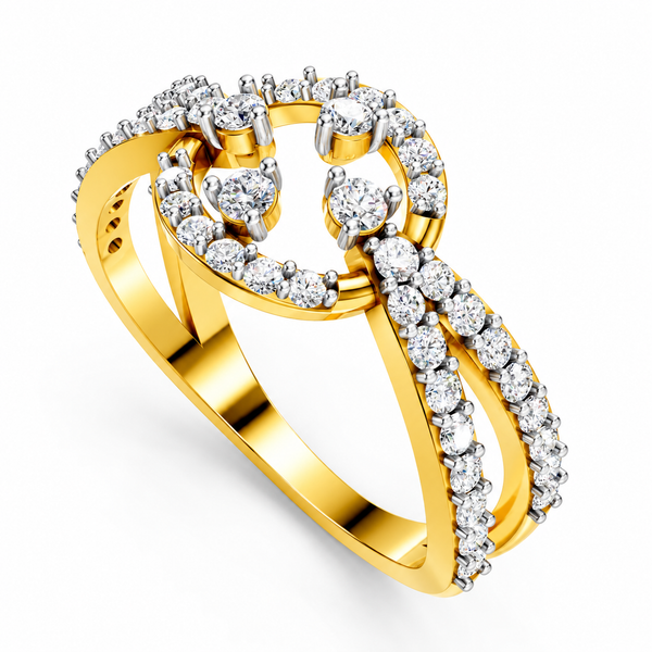 Royal Diamond Infinity Swirl Ring