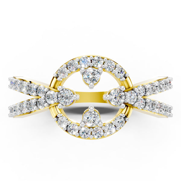 Royal Diamond Infinity Swirl Ring hover image