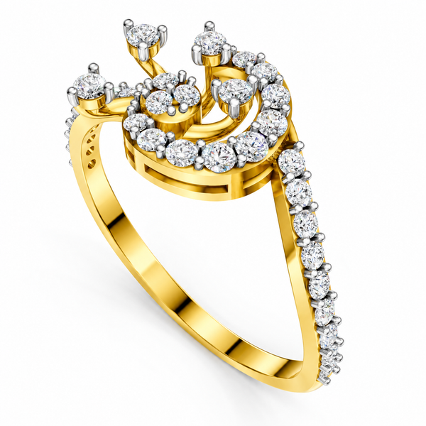 Royal Diamond Celestial Swirl Ring