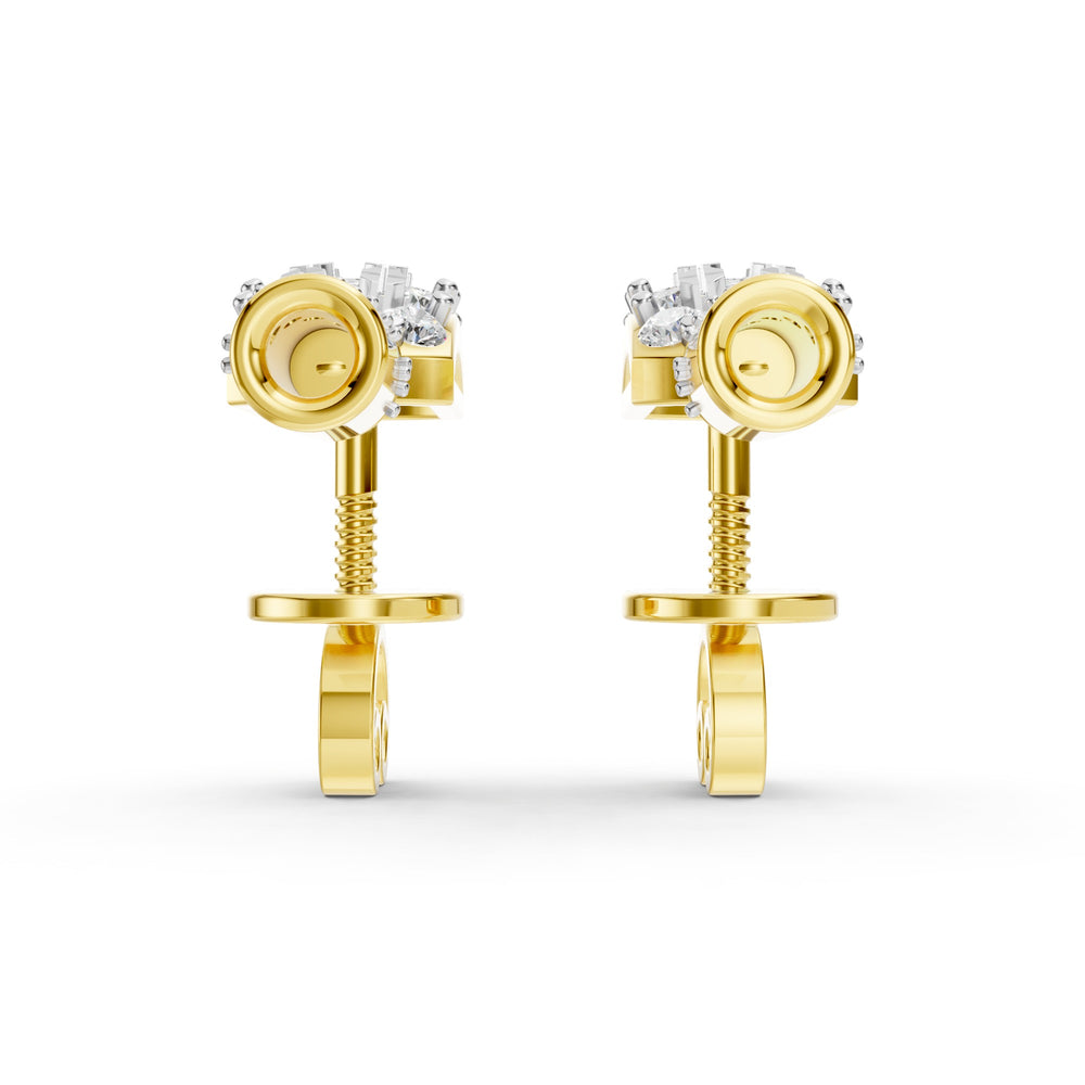 Royal Radiance Diamond Ribbon Drop Earrings