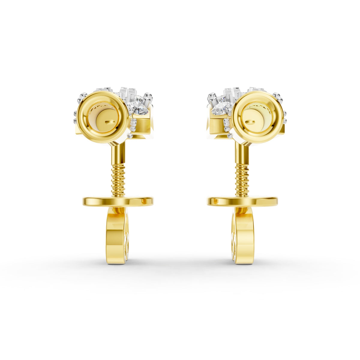 Royal Radiance Diamond Ribbon Drop Earrings