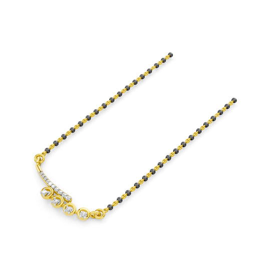 Radiant Cascade Diamond Mangalsutra