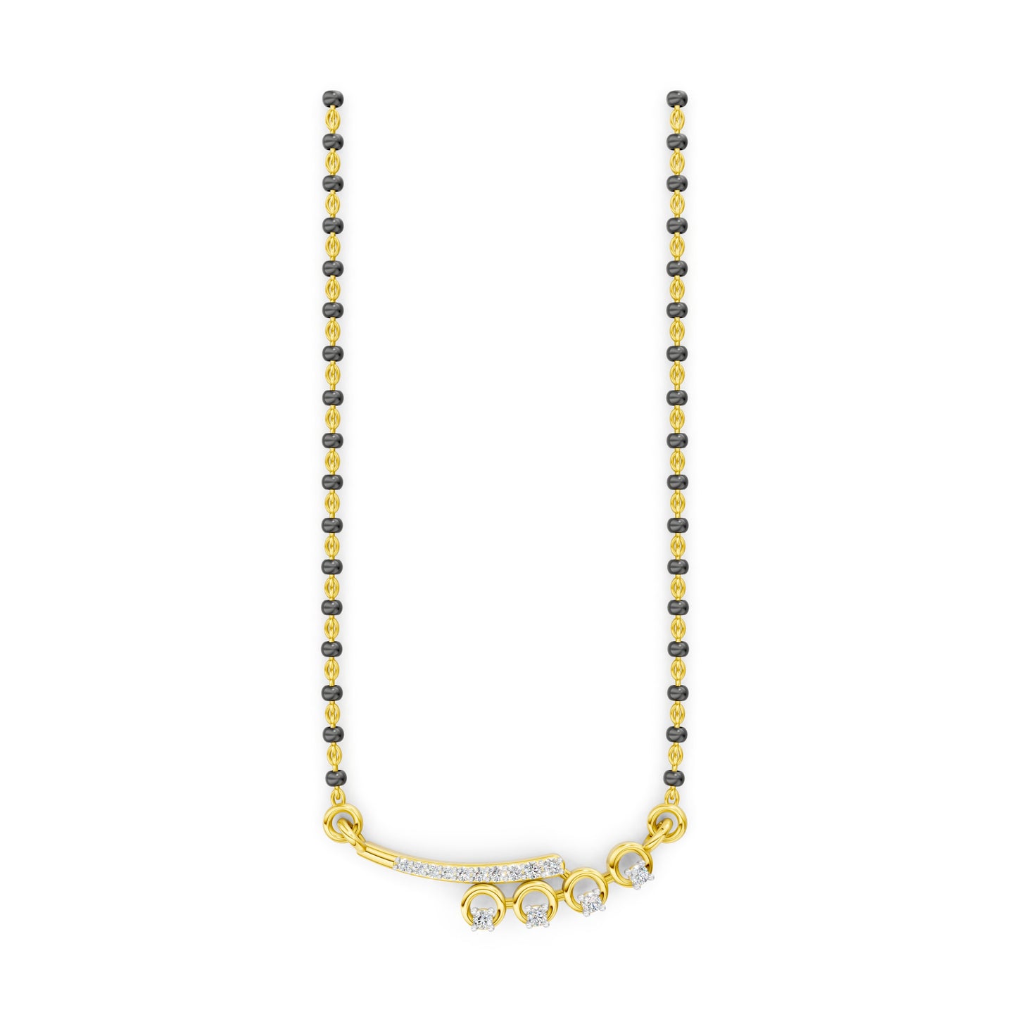 Radiant Cascade Diamond Mangalsutra
