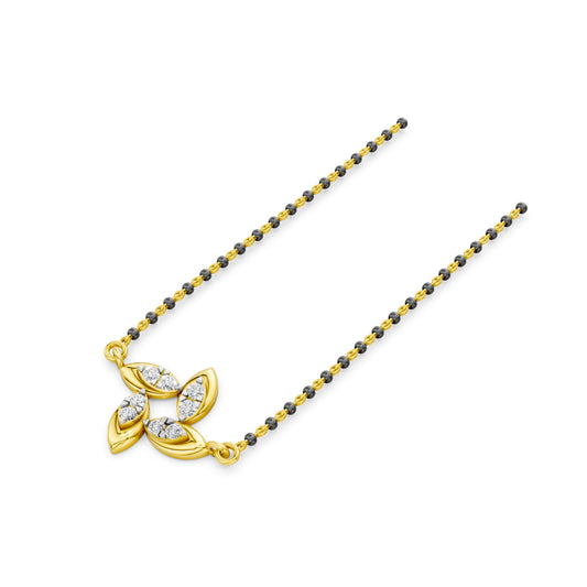Trinity Bloom Diamond Mangalsutra
