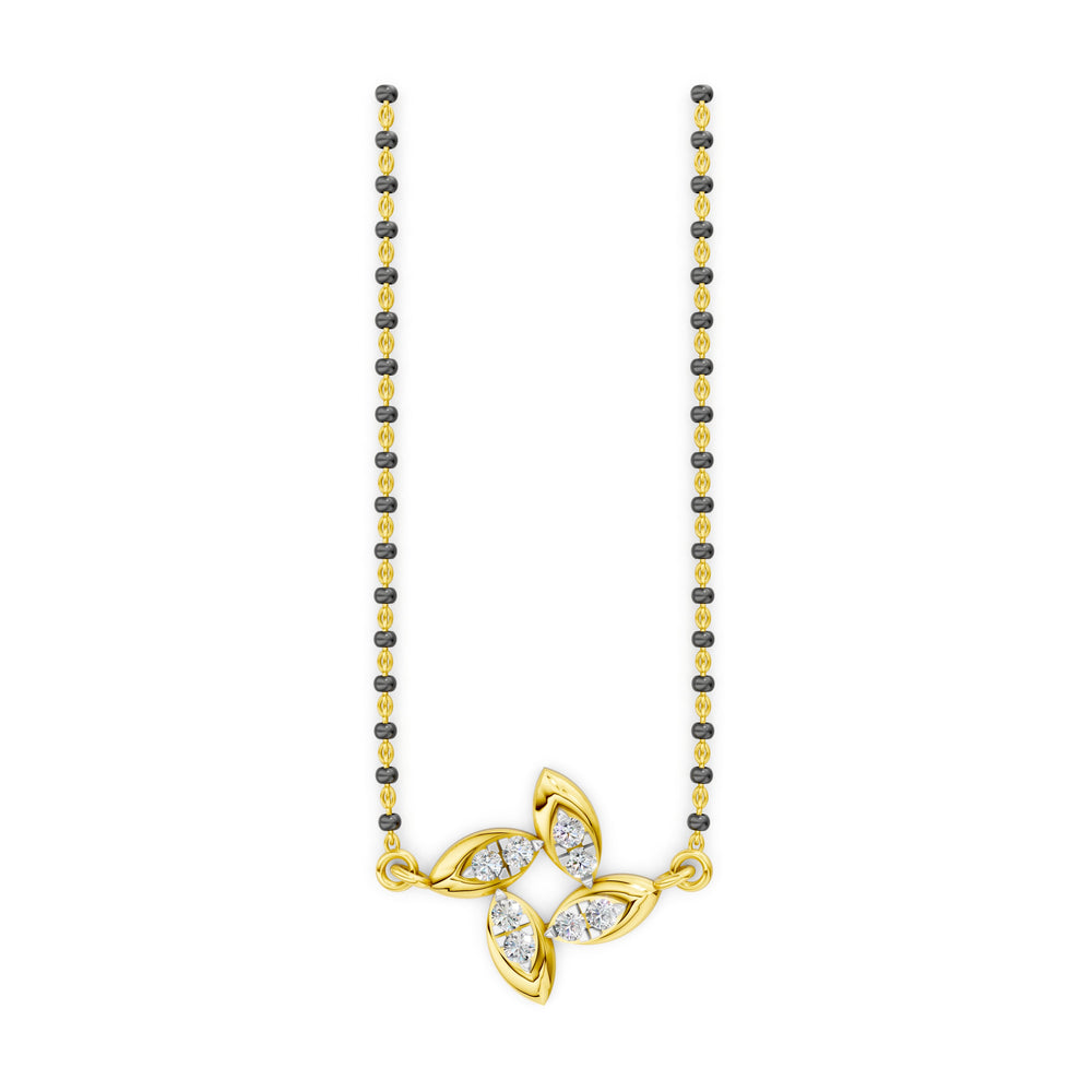 Trinity Bloom Diamond Mangalsutra