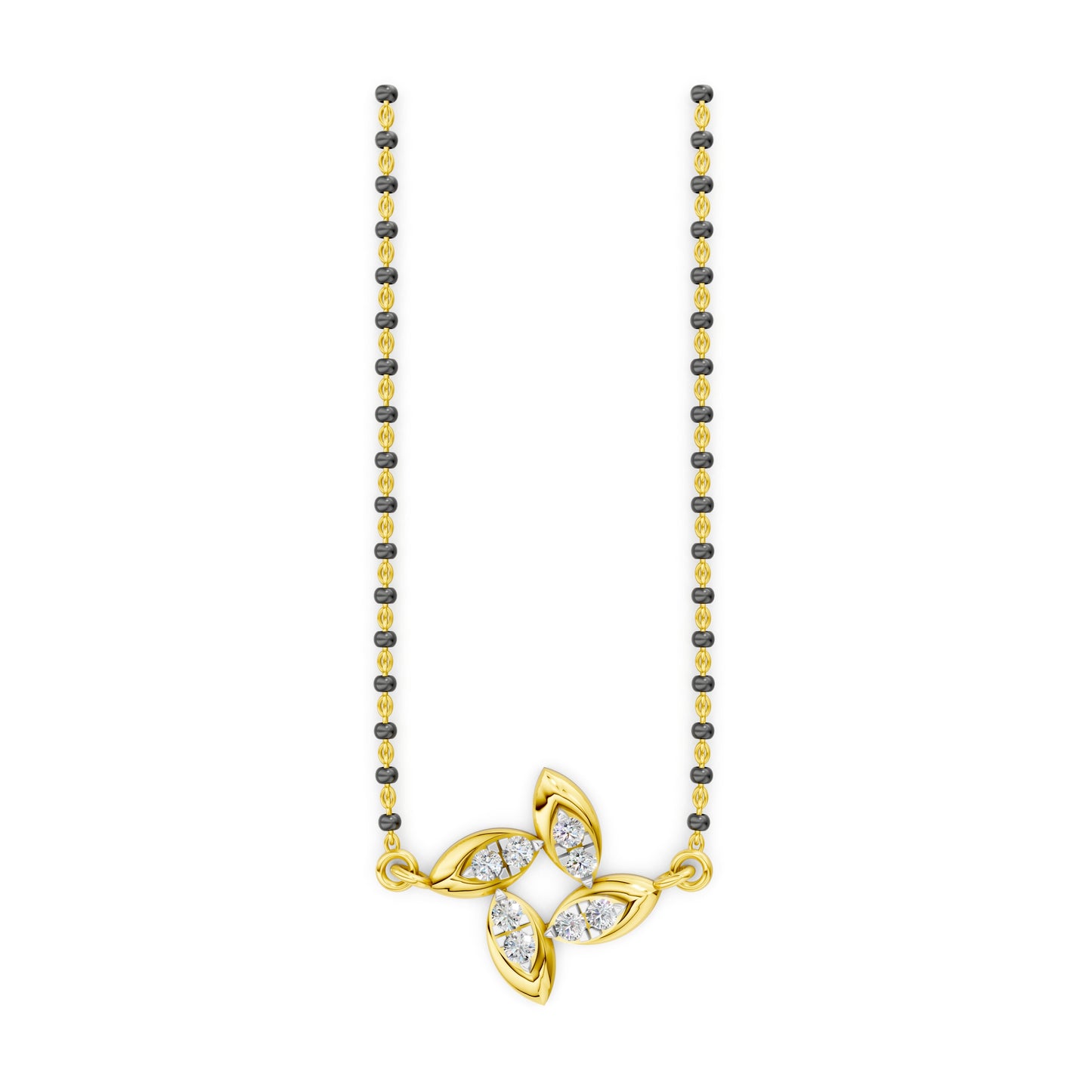 Trinity Bloom Diamond Mangalsutra