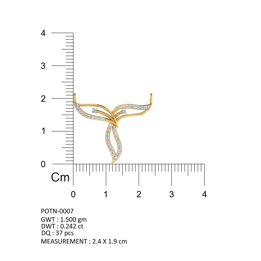 Twilight Vine Diamond Mangalsutra
