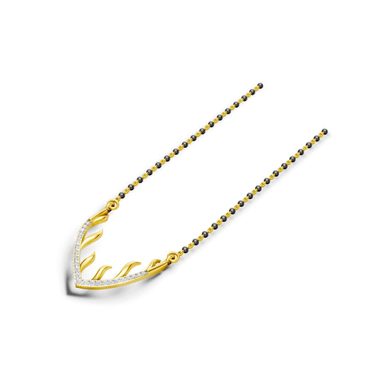 Golden Vine Diamond Mangalsutra