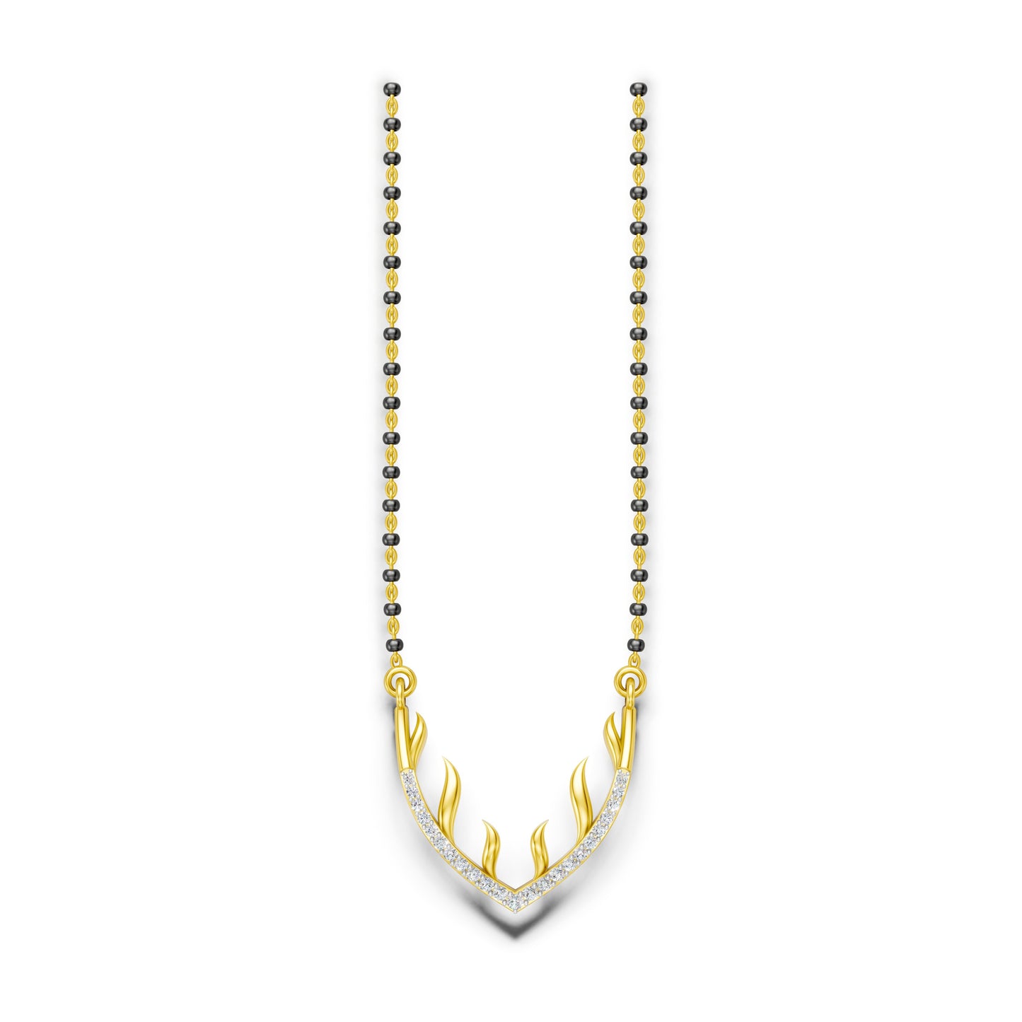 Golden Vine Diamond Mangalsutra