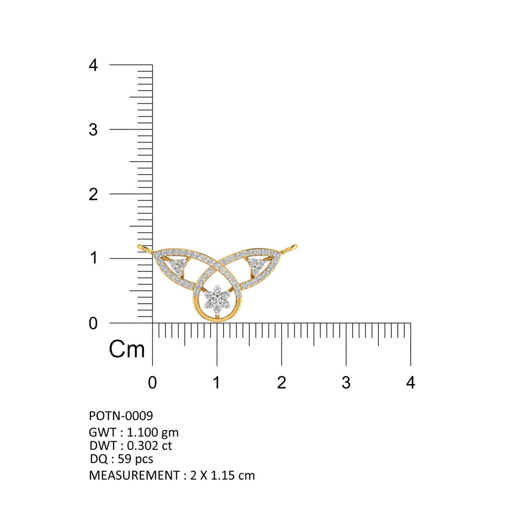 Celestial Blossom Diamond Mangalsutra