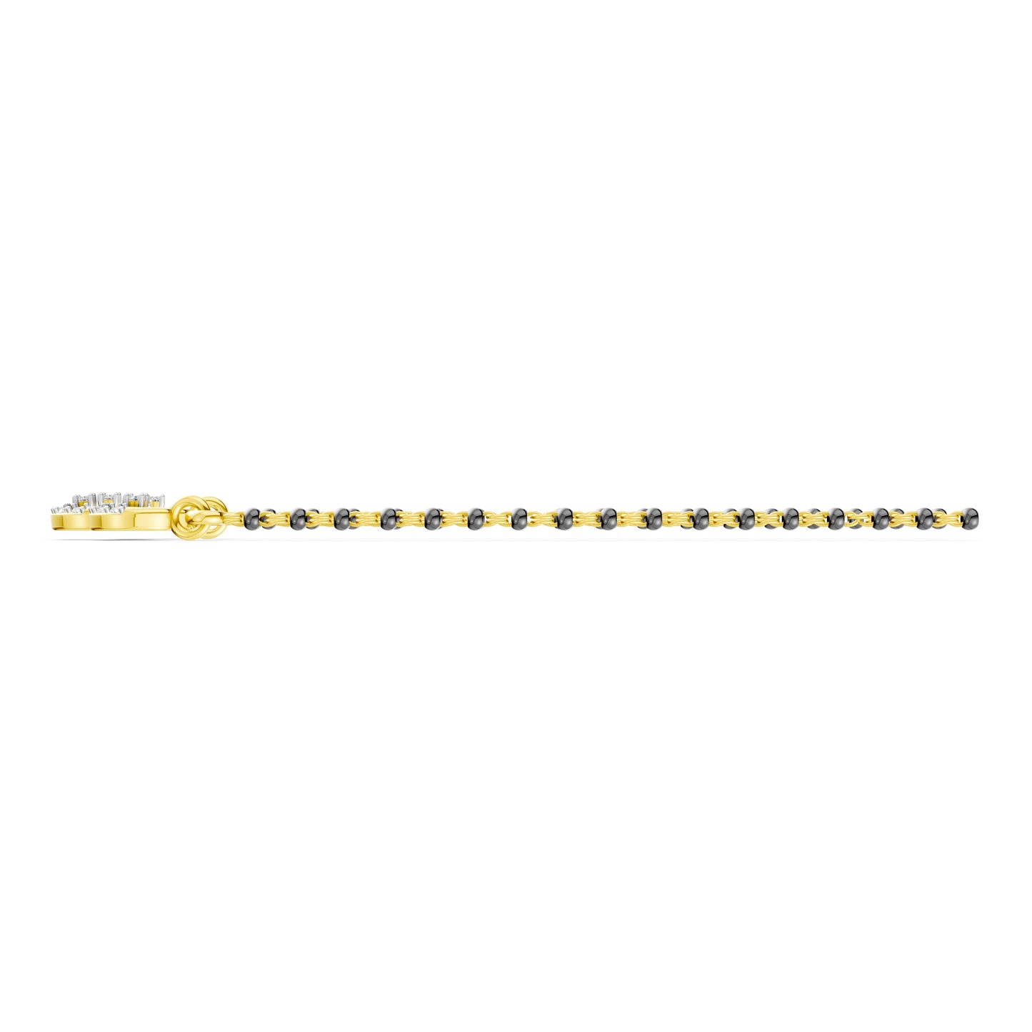 Royal Crescent Bloom Diamond Mangalsutra