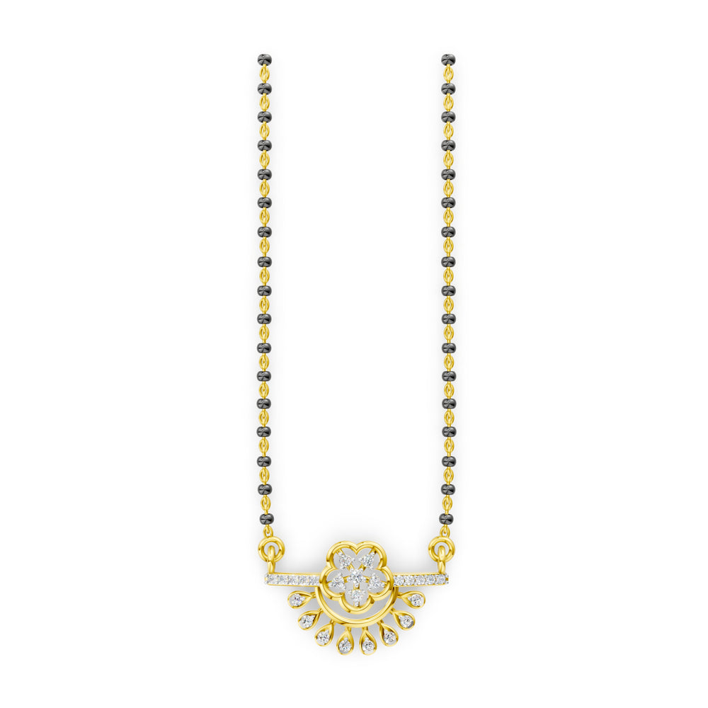 Sunbeam Blossom Diamond Mangalsutra