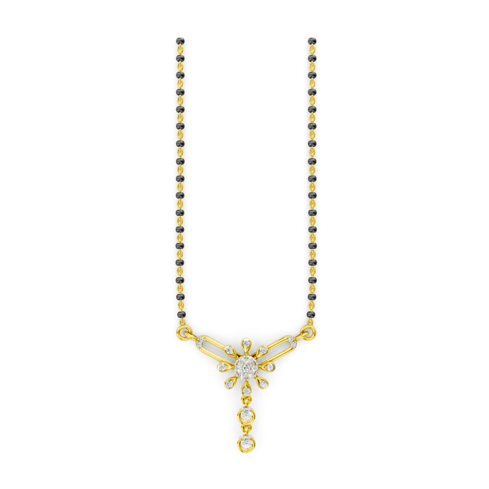 Fluttering Bloom Diamond Mangalsutra