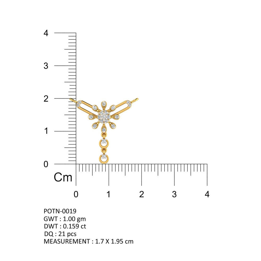 Fluttering Bloom Diamond Mangalsutra