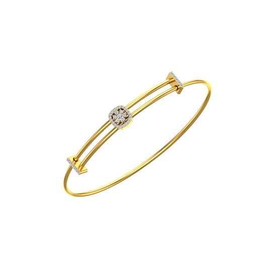 Tetrad Diamond Cuff Bracelet