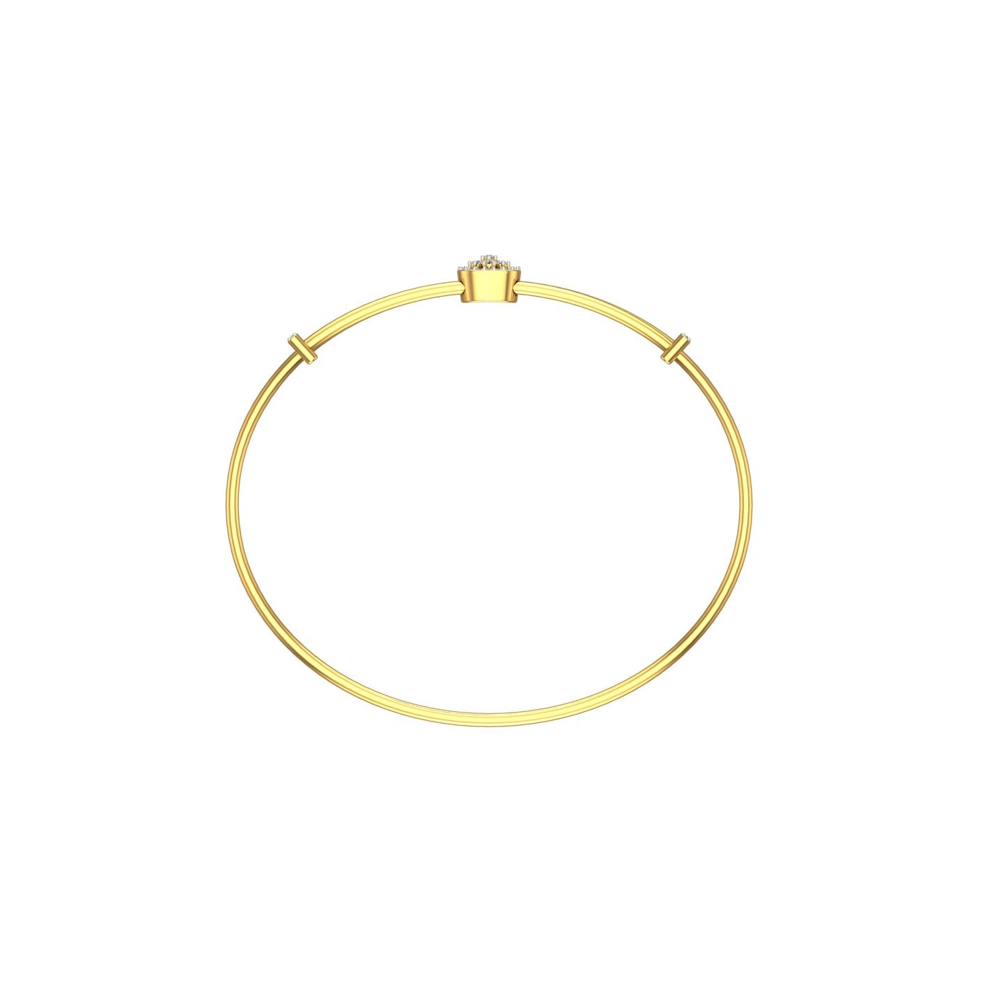 Tetrad Diamond Cuff Bracelet