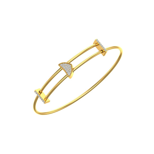 Divergent Triangular Diamond Bracelet