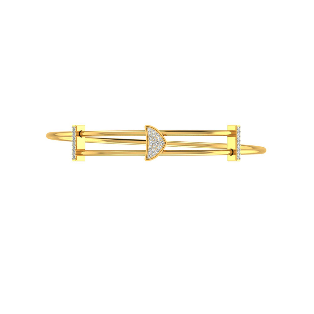 Divergent Triangular Diamond Bracelet