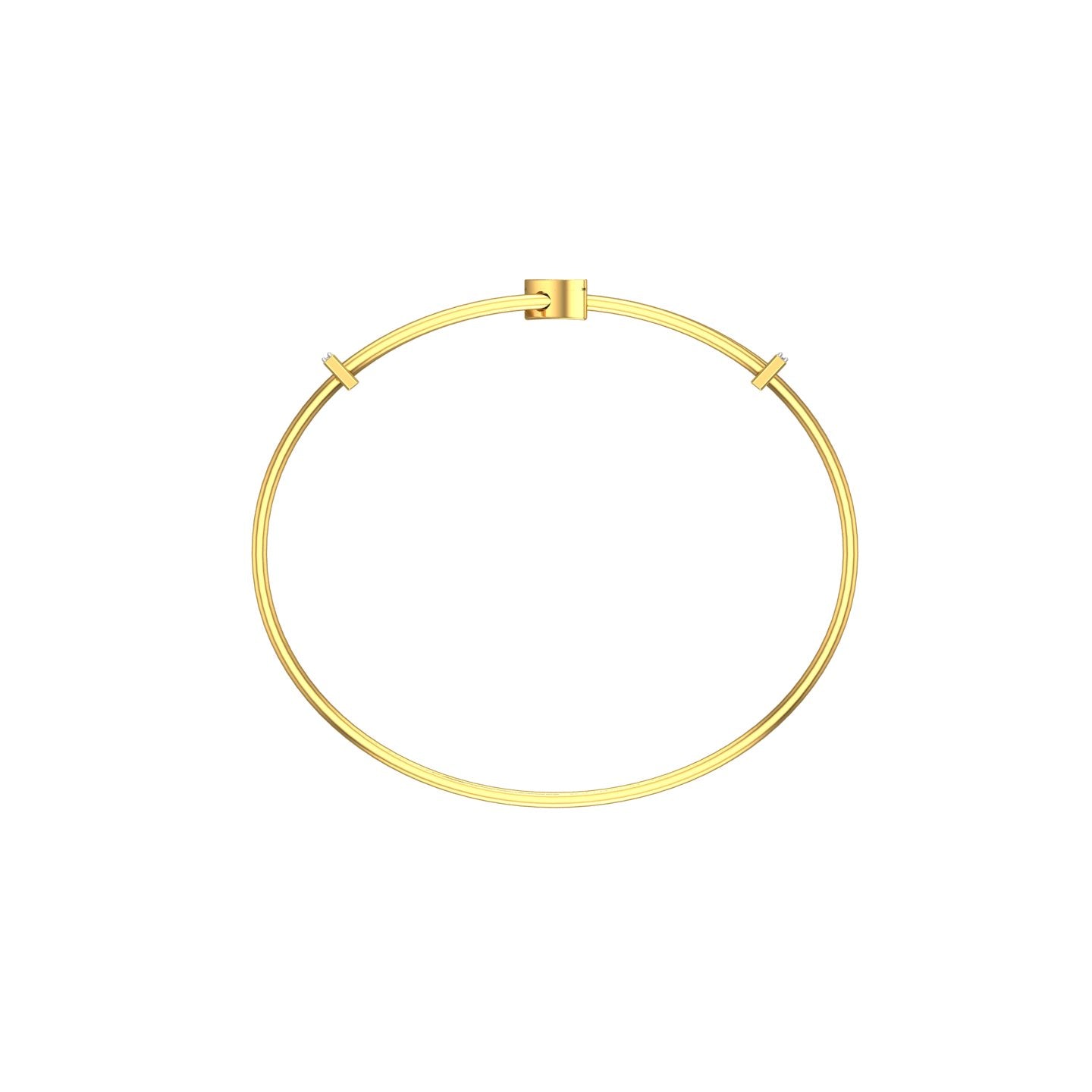 Divergent Triangular Diamond Bracelet
