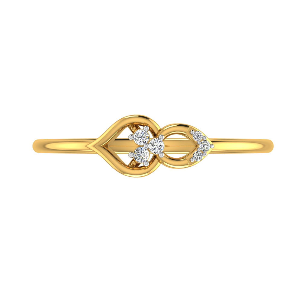 Pearl Loop Diamond Ring