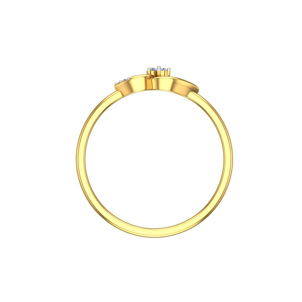 Pearl Loop Diamond Ring