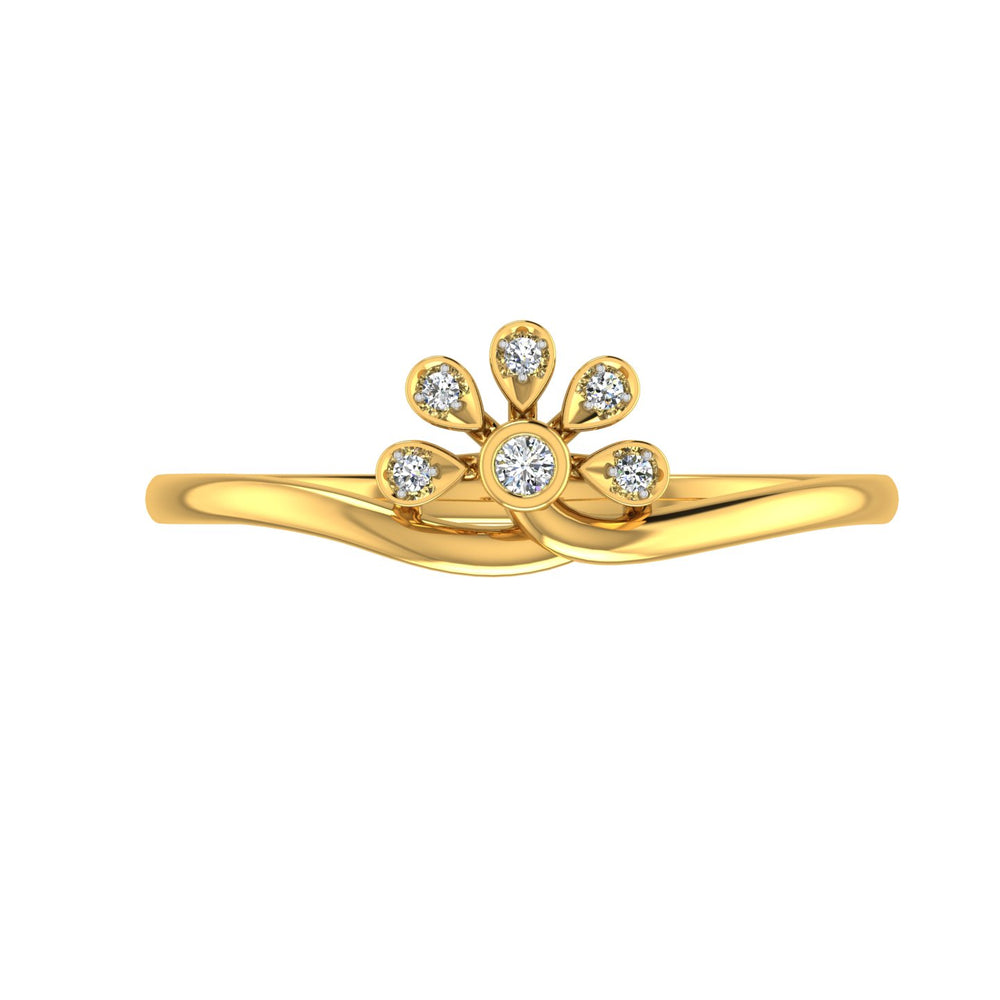 Sunbeam Blossom Diamond Ring