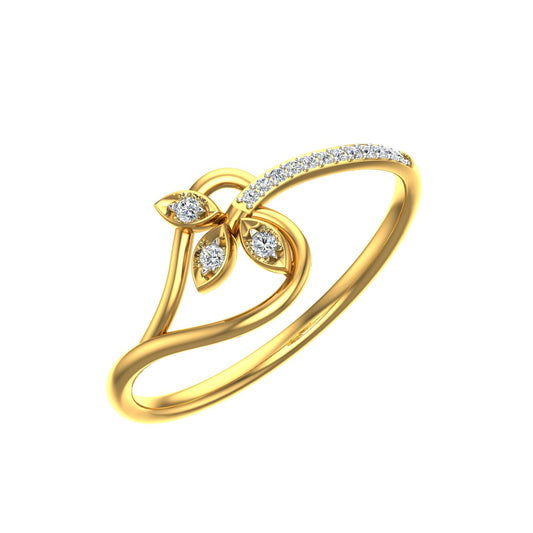 Leaf of Grace Diamond Ring
