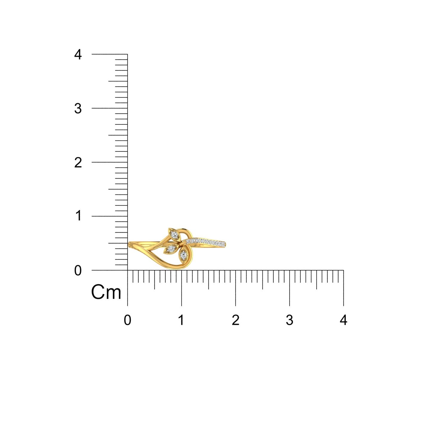 Leaf of Grace Diamond Ring