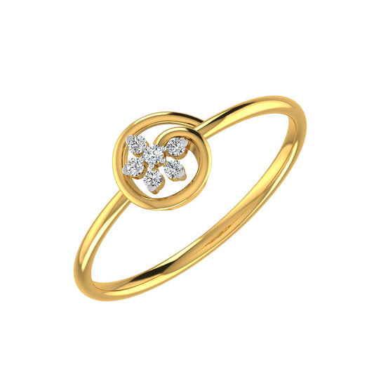 Eterna Swirl Diamond Ring