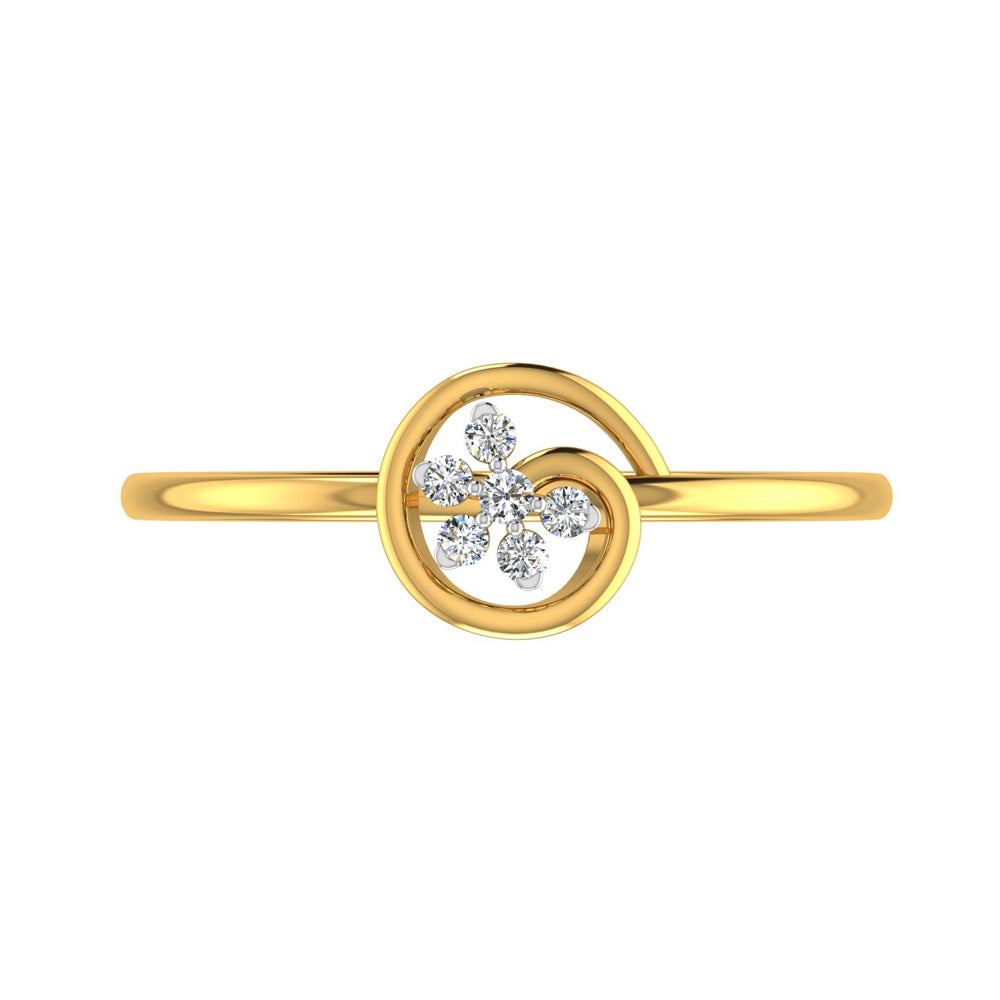 Eterna Swirl Diamond Ring