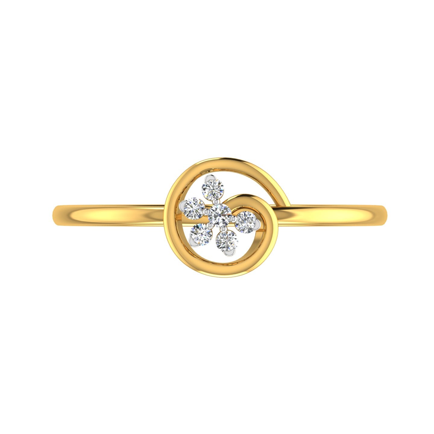Eterna Swirl Diamond Ring
