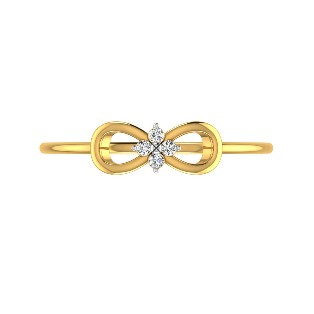 Infinity Petal Diamond Ring