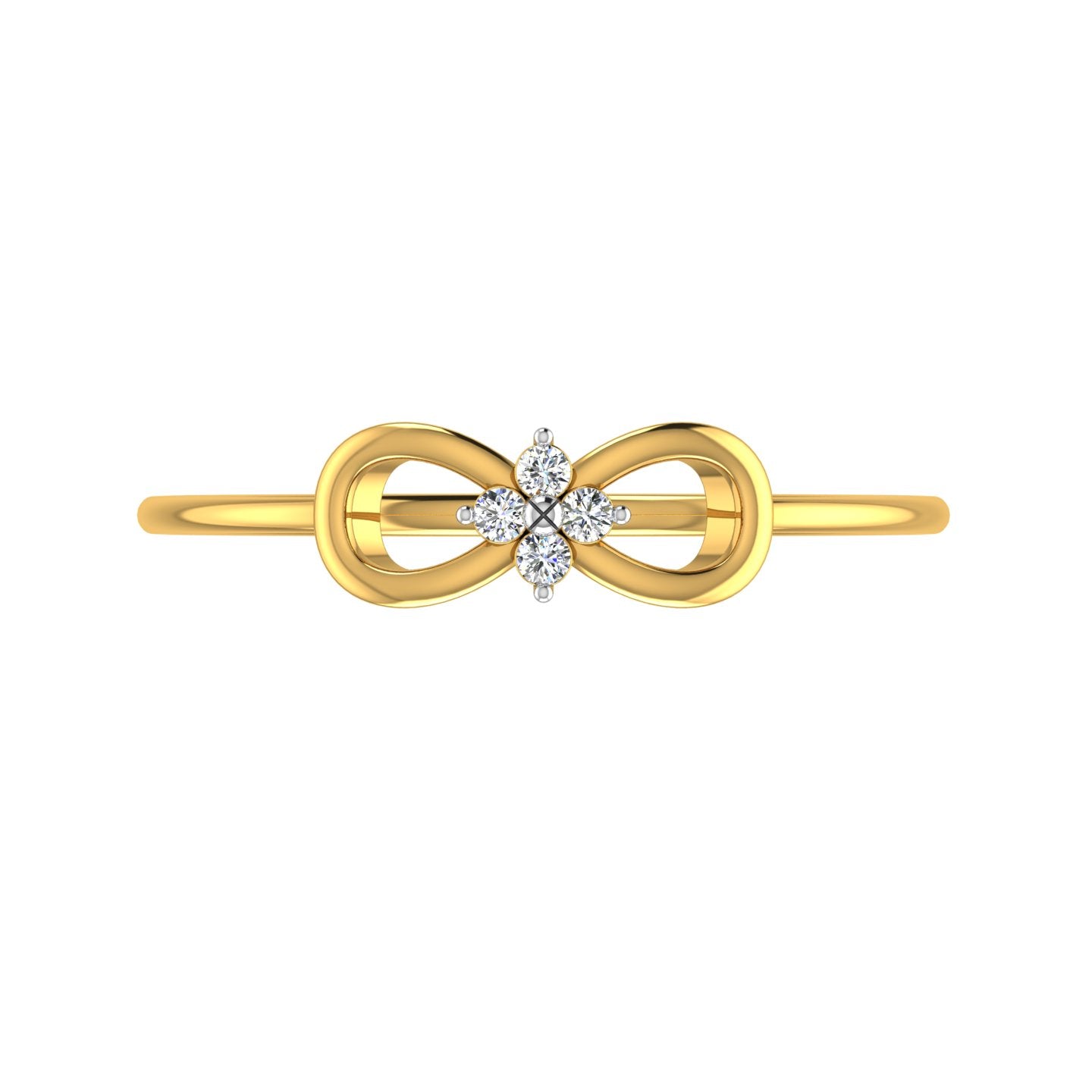 Infinity Petal Diamond Ring