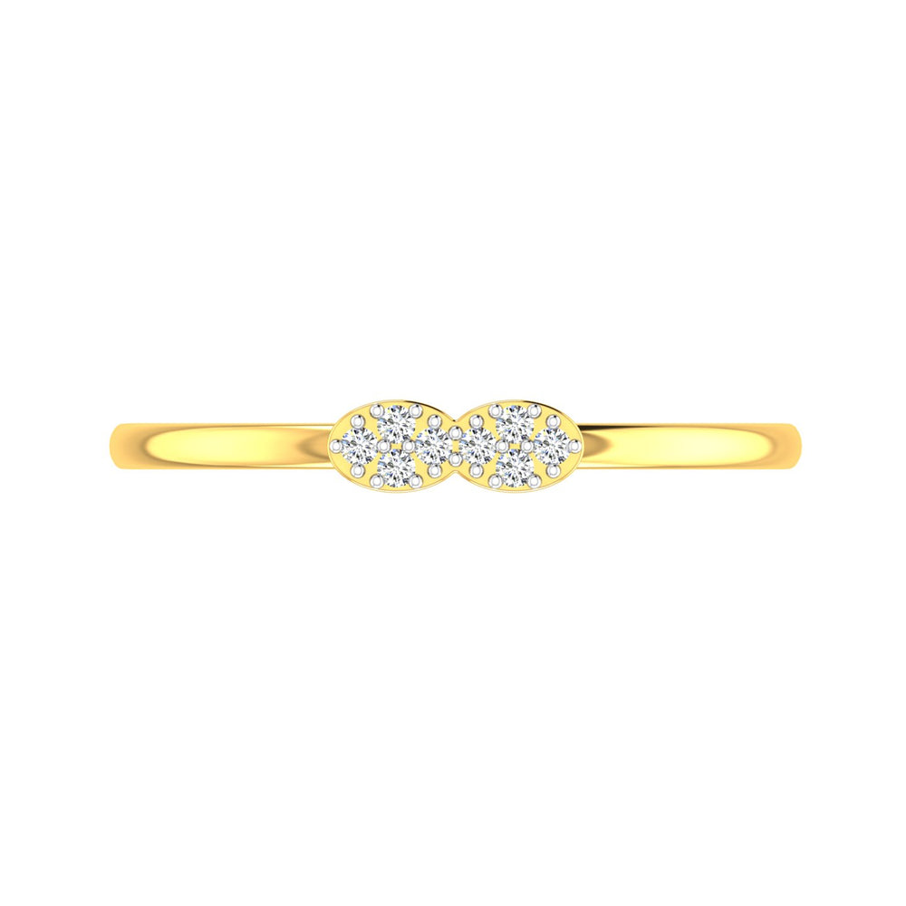 Twin Blossom Diamond Ring