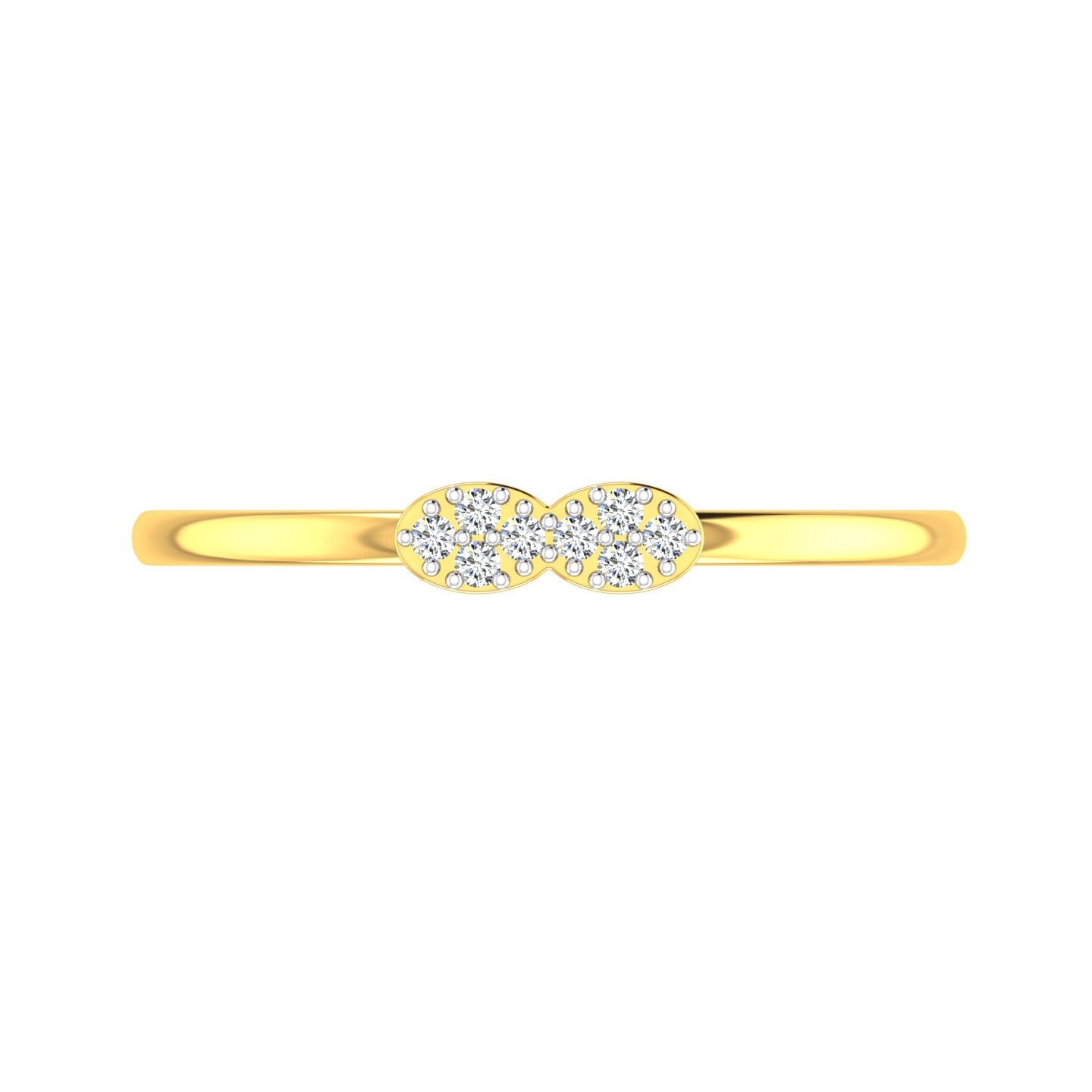 Twin Blossom Diamond Ring