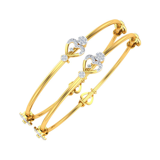 Hearty Bigwig Diamond Bangle