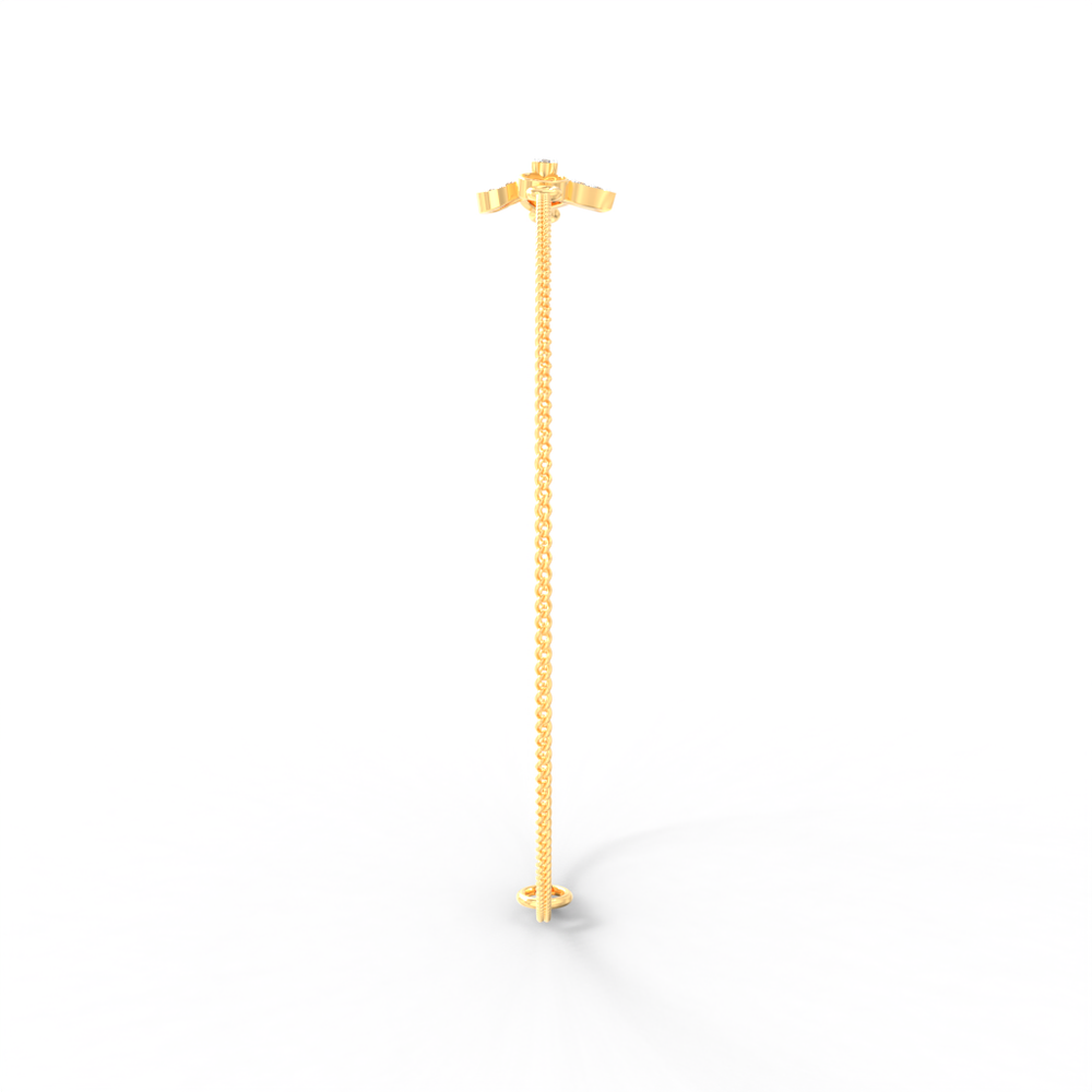 Flutter Leaf Diamond Chain Bracelet