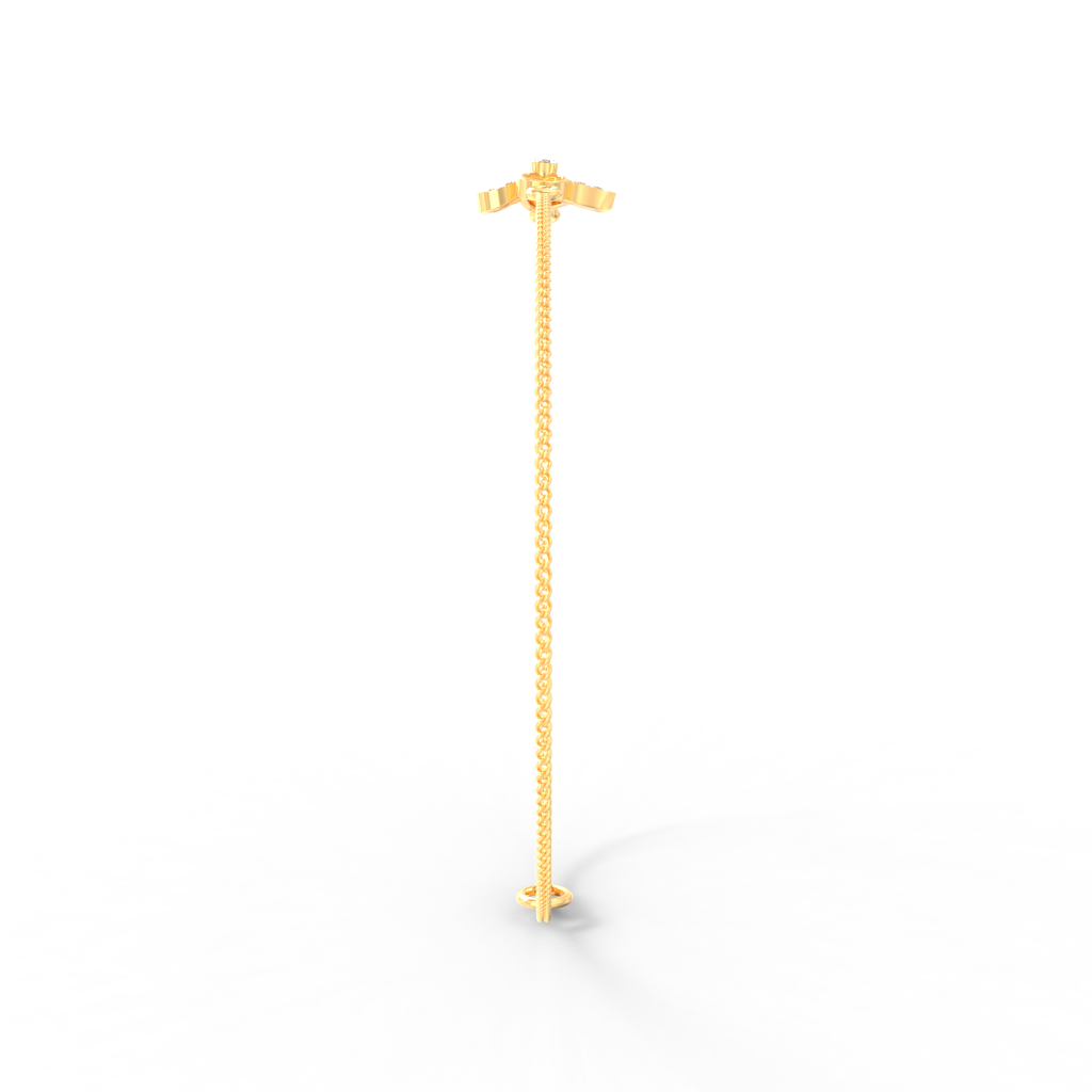 Flutter Leaf Diamond Chain Bracelet