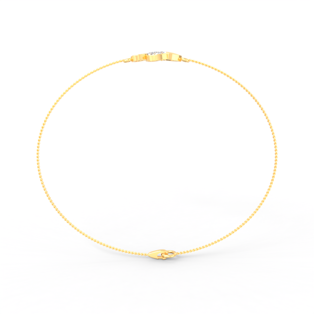 Lucky Clover Diamond Chain Bracelet